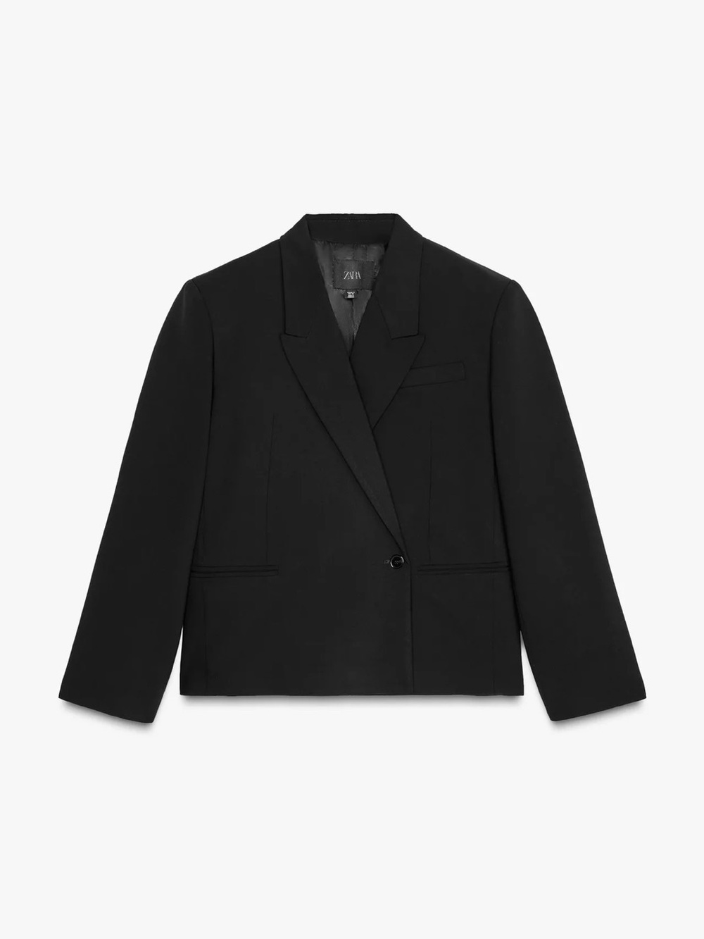 ZARA Double Breasted Black Blazer